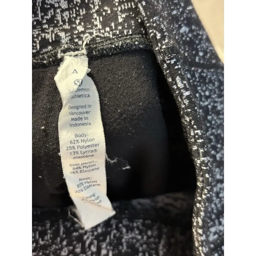 lululemon athletica black see lay